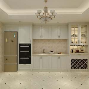 Ensemble de cuisine moderne modulaire complet avec plan de travail en marbre artificiel, robinet, tiroir, panier - Product Image 3