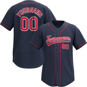 Uniforme Deportivo Personalizado Estampado y Cosido, Camiseta de Manga Corta con Cuello en V, de Secado Rápido, Spandex/Poliéster, Unisex, para Béisbol - Product Image 6