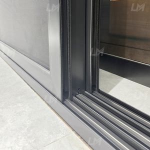Puerta <span class=keywords><strong>Corredera</strong></span> Comercial Personalizada de Alta Calidad, Puerta <span class=keywords><strong>Corredera</strong></span> de Patio, Puerta <span class=keywords><strong>Corredera</strong></span> de Vidrio Apilable, Puertas Correderas de Doble Acristalamiento con <span class=keywords><strong>Mosquitera</strong></span> - Product Image 3