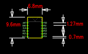 Piezas de componentes electrónicos de VQFN-40, módulos <span class=keywords><strong>Bluetooth</strong></span> 5,0, Chips IC de circuito integrado, DA14585, CC2541F256RHAR - Product Image 6
