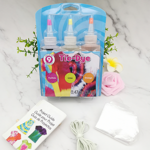 Kit de teinture tie-dye 3 couleurs Paintway personnalisé, non toxique, teinture à froid directe, logo personnalisé, peintures acryliques DIY pour vêtements et papeterie, ensemble de 120 ml - Product Image 2