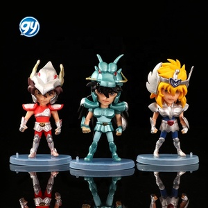 5 pièces Saint Seiya Figure dessin animé Anime Hyoga Jabu <span class=keywords><strong>Shiryu</strong></span> Shun poupée jouet gâteau décoration - Product Image 3