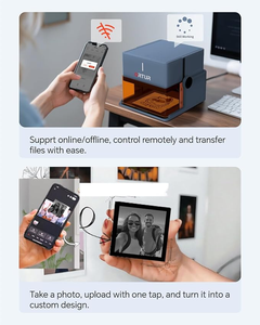 Grabador/Cortador Láser de Diodo <span class=keywords><strong>ORTUR</strong></span> R11.3W, Velocidad de 5000 mm/min, Diseño Plegable Portátil para Metal, Madera, Goma, Plástico, Alta Seguridad - Product Image 4