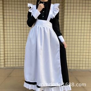 Black And <b>White</b> Maid Outfit Gothic Long Dress For Women Anime Costume S 4XL - Product Image 4