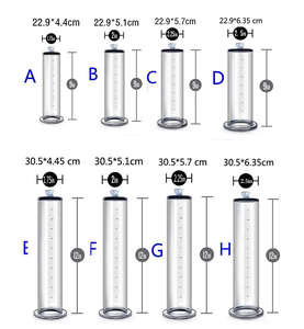 <span class=keywords><strong>Penis</strong></span> Pompası Büyütme İçin Vakum Silindiri Dikişsiz Konik Olmayan Şeffaf Akrilik Ölçüm İşaretleri Kilitleme Bağlantısı Silikon ABS - Product Image 2