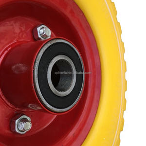 पंचर प्रमाण फ्लैट मुक्त पहियों और टायर ठोस पॉलीयूरेथेन पु रबर टायर फोम भरे पहियों - Product Image 3