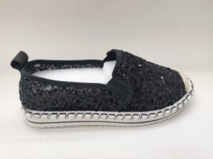 Chenxuan – Espadrilles plates personnalisées pour <span class=keywords><strong>femme</strong></span> avec logo, printemps, à paillettes, légères, respirantes, antidérapantes et confortables - Product Image 2