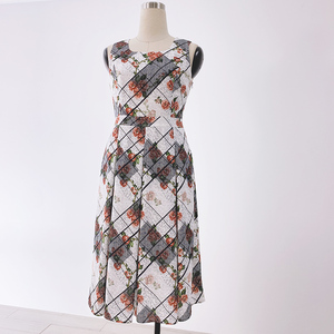 Direct Manufacturer Guangdong China Women's Business <b>Suits</b> Single <b>Button</b> Knitted Anti-Wrinkle Floral Pattern Church Wear - Product Image 5
