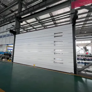 Industrial Accordion Door Automatic Entrance Commercial Stacking Door