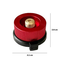 Adaptador de Gas Butano para Estufa Portátil de Camping, Convertidor de Estufa de Gas para Exteriores, Adaptador Metálico para Convertir Cartuchos de Combustible