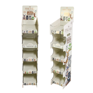 Tùy chỉnh 3 4 5 Tier siêu thị bán lẻ hiển thị Kệ các tông hiển thị sàn đứng - Product Image 1