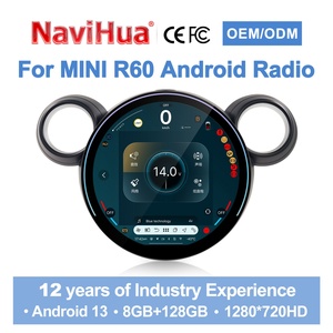 Radio Estéreo Multimedia con Reproductor de DVD y Navegación GPS Carplay para Auto Navihua para BMW MINI F54 F55 F56 F60 NBT EVO R56 R60 - Product Image 1