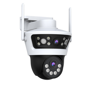 Caméra extérieure Eseecloud 4G à double objectif 4MP, étanche, avec vision nocturne et interphone vocal pour la sécurité domestique - Product Image 1