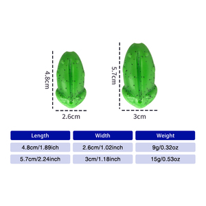 Leurre de pêche souple en forme de grenouille de haute qualité TPE 4,8 cm 5,8 cm, leurre de pêche souple en forme de grenouille, appât artificiel <span class=keywords><strong>pour</strong></span> la pêche - Product Image 2