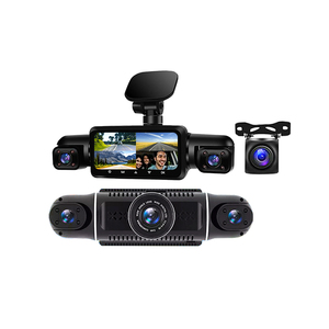 Caméra de tableau de bord 360 degrés Azdome avant arrière et intérieur <span class=keywords><strong>4</strong></span> canaux 1080P caméra de tableau de bord Wi-Fi commande vocale Vision nocturne - Product Image 3