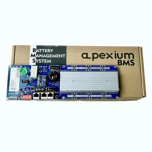 Apexium baterai lifepo4 identifikasi otomatis 16s 48v BMS 100A 150A 200A dengan RS485 CAN komunikasi gigi biru