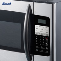 Smad 48L 1000W 300CFM Four à micro-ondes à verrouillage enfant sur la cuisinière avec DMD100-48LBSG en verre amovible (JA)
