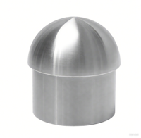 Accessoires de garde-corps d'escalier contemporains en acier inoxydable, embout sphérique pour balustrade, finition satinée brossée, résistant à l'eau et à la rouille, pour balcon