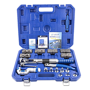 Outil d'expansion et d'évasement de tuyaux en cuivre hydraulique <span class=keywords><strong>WK</strong></span>-<span class=keywords><strong>400</strong></span>, kit 2-en-1 pour la réfrigération et la climatisation - Product Image 1