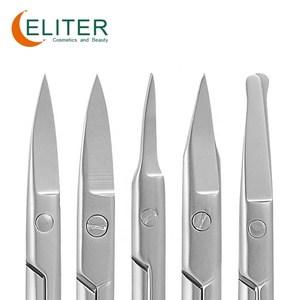 Eliter, venta al por mayor, herramientas de belleza, hoja curva clásica, tijeras para cutículas de acero inoxidable, tijeras para cutículas, tijeras para manicura y pedicura - Product Image 2