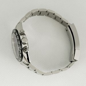 Reloj de Cuarzo con Cristal de Zafiro Redondo de Acero Inoxidable, Venta Caliente de Fábrica China, Logotipo Personalizado Morado, Correa de 20 mm - Product Image 4