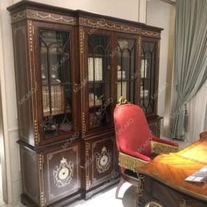 <span class=keywords><strong>Tavolo</strong></span> da ufficio in legno massello con intarsio impiallacciato classico britannico con sedia da ufficio antica - Product Image 6