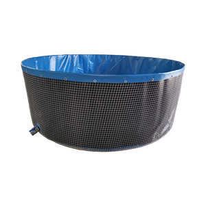 Vasca Circolare per Acquacoltura Keyubo 7*2.2 in PVC Rinforzato per Sistema Biofloc, Resistente Laghetto per Pesci in Rete Metallica Zincata - Product Image 3