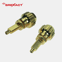 Conectores de Audio y Bornes de Conexión de Acero Inoxidable/Latón Mecanizados por CNC Personalizados con Tolerancia de Precisión