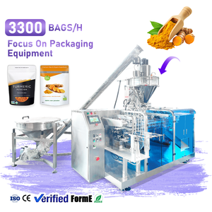 Máquina Multifuncional para Envasar Especias en Polvo de Cúrcuma, Máquina de Pesaje con Tornillo Sinfín, Máquina de Sellado y Envasado de Bolsas de Alimentos para Condimentos - Product Image 1