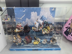 Für Mart One Piece Great Line Serie Flache Werbe-Displaybox Staubschutz Spielzeug-Organizer Transparente Figuren-Aufbewahrung Einfach - Product Image 6