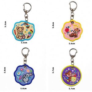 Designed Embroidered Keychain Promotional <b>Gifts</b> With Custom Shape and Woven Technique - Product Image 3