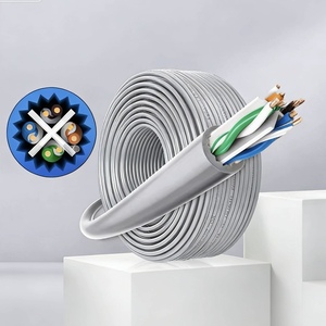 สายเคเบิลอีเธอร์เน็ตทนไฟ <span class=keywords><strong>CAT</strong></span> <span class=keywords><strong>6a</strong></span> สายเคเบิลเครือข่ายขายส่ง สายเคเบิล <span class=keywords><strong>U</strong></span>/<span class=keywords><strong>UTP</strong></span> ส่งสัญญาณเสถียร สายเคเบิลเครือข่าย Cat6a - Product Image 1