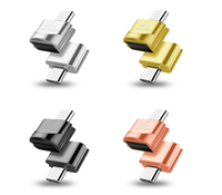 Lector de Tarjetas Portátil Mini, Adaptador OTG Micro Tipo C a SD TF de 5 Pines, Lector de Tarjetas USB 3.1 Tipo-C para Teléfono, Mac, Laptop, Smartphone