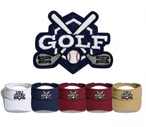 Gorra de visera de golf con bordado de letras, unisex, ajustable, transpirable, con protección solar para el campo de golf - Product Image 5