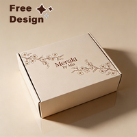 Boîte d'expédition pliable en carton ondulé écologique personnalisée avec logo pour cosmétiques, vêtements et cadeaux, emballage coloré pour envoi postal