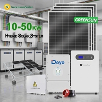 Système solaire hybride Greensun hors réseau/sur réseau 8Kw 10Kw 12Kw 15Kw 20Kw, vente flash, 48Vdc 12Kw 12000W, système solaire hybride MPPT