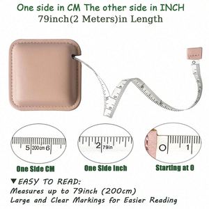 Cinta Métrica Personalizada de 1.5M en Cuero PU con Logotipo, Cinta Métrica Corporal Suave con Logotipo - Product Image 5