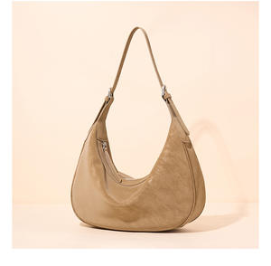 Bolso de Hombro de Cuero Vintage para Mujer, Bolso de Hombro de Cuero Esmerilado de Moda, Bolso de Lujo para Uso Diario - Product Image 1