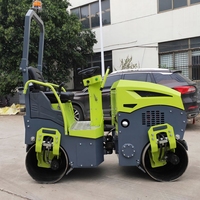 Rouleau compresseur vibratoire à double tambour de 1 à 3 tonnes, moteur Changchai, pompe, ODM, OEM, compacteur de sol électrique, machines de construction, énergie