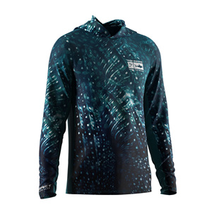Camiseta de Pesca con Capucha y Manga Larga, Refrigeración en las Axilas, Protección UV, Ligera, para Pesca desde el Lado del Río y desde el Barco - Product Image 3