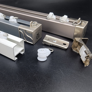 Nhà Sản Xuất Chuyên Nghiệp Có Thể Điều Chỉnh Chiều Dài Trần Gắn Mở Rộng Rèm Theo Dõi Ống Hợp Kim Nhôm Chất Lượng Cao Rèm Đường Sắt - Product Image 2