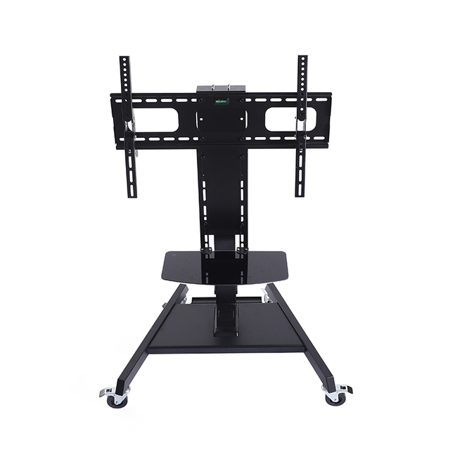 Modern Electric Height Adjustable TV Lift Stand with Wheels Remote Control TV Trolley Cart Mobile TV Mounts & Carts