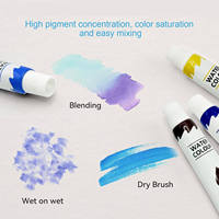 Kit de peinture aquarelle de voyage scintillant, mini palette de poche avec livre de peinture et pinceau