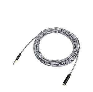 电缆连接3.5毫米公母立体声音频麦克风混音器麦克风延长线