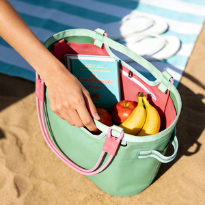 Toalla de Playa Impermeable con Estampado de Patrón Lady Candy y Cierre Abierto, Bolsa de Playa Multifuncional de TPU 900d - Product Image 6