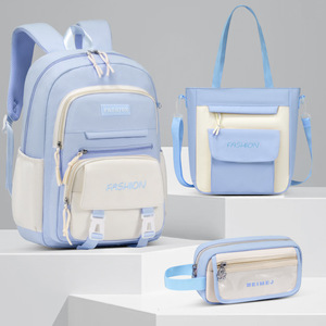 Sac à dos grande capacité en tissu Oxford imperméable avec RFID pour filles, style vintage, USB, antivol, fermeture éclair, pour les classes 5-6, Nouveau - Product Image 2