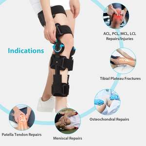 Penyangga lutut, kualitas berengsel rom tiang op lutut pelindung imobilisasi orthosis - Product Image 3