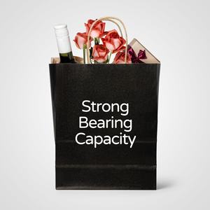 Bolsa de Papel Kraft Negra Reciclable con Logotipo Personalizado para Comida para Llevar de Restaurantes, Panaderías y Comida Rápida - Product Image 2