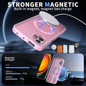 Cubierta trasera de malla de disipación de calor de panal de aspecto exquisito para <span class=keywords><strong>Samsung</strong></span> <span class=keywords><strong>Galaxy</strong></span> <span class=keywords><strong>X</strong></span> <span class=keywords><strong>Cover</strong></span> 7 <span class=keywords><strong>Pro</strong></span> personalizable - Product Image 2