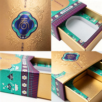 Boîte en carton rigide recyclé écologique avec logo personnalisé, estampage holographique et laminage mat pour emballage cosmétique